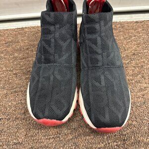 DKNY Mylo Sneakers Size 7 Black & Red